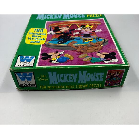 Vintage Walt Disney Mickey Mouse Whitman Jigsaw Puzzle 100 Interlocking Pieces - Picture 6 of 6